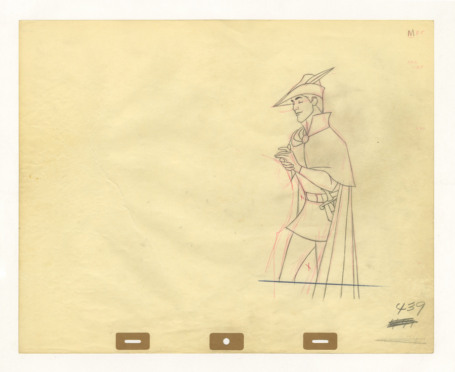 1959) United States Disney Original Production Drawings - Sleeping