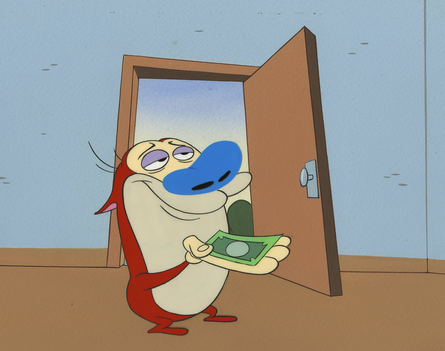 Ren and Stimpy Production Cel & Background - ID:decrenstimpy6856 | Van  Eaton Galleries