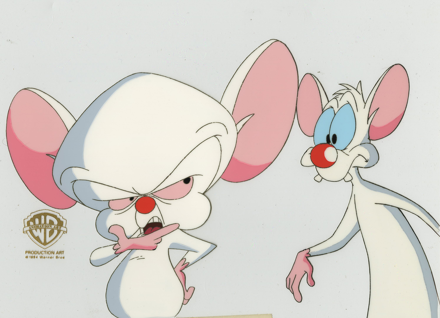 This Prdouction Cel features Pinky and Brain and was created at... 