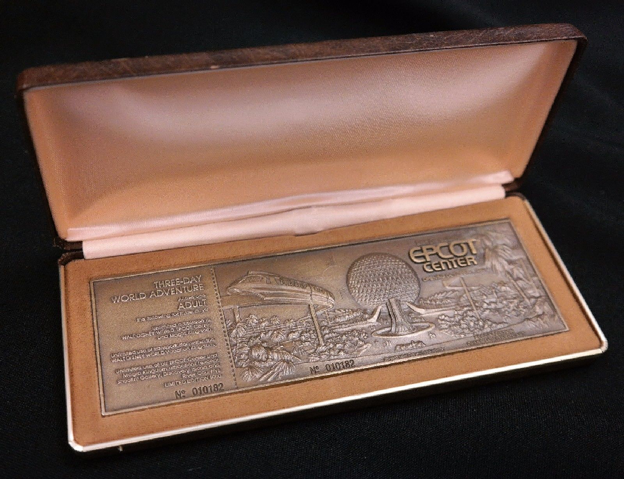 EPCOT Commemorative Limited Edition Metal Ticket - ID ...