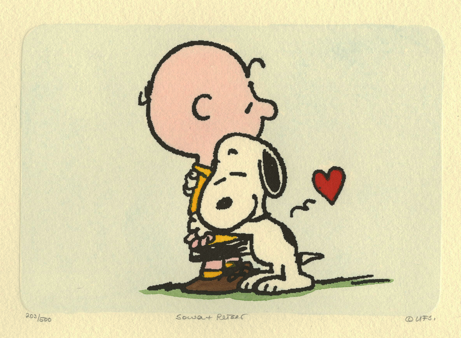 Snoopy And Charlie Brown Hugging