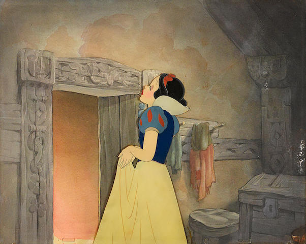 Snow White Production Cel and Background - ID: junsnowwhite18854 | Van  Eaton Galleries
