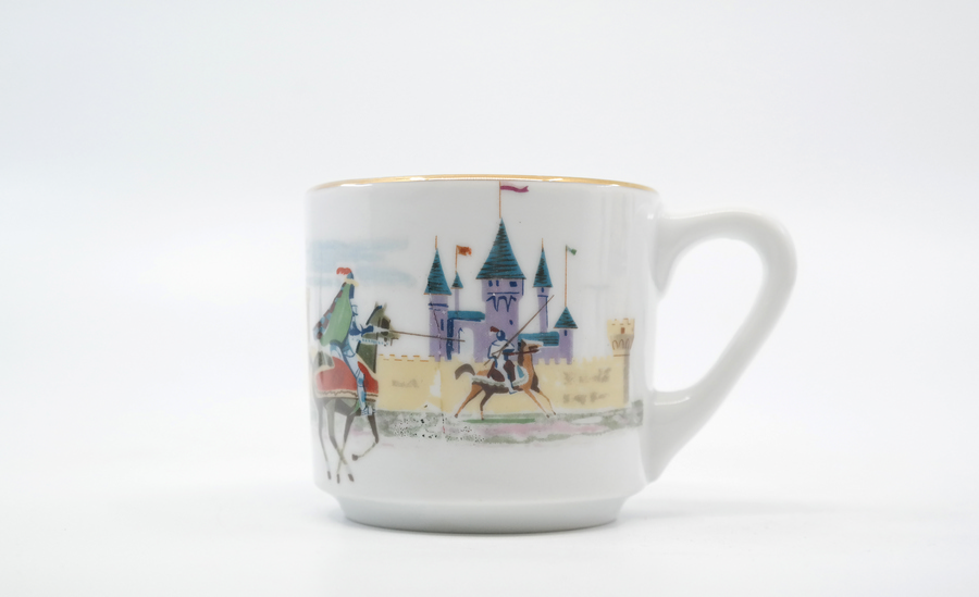 Disneyland 50's 60's Ceramic Coffee Mug With Castle Design RARE