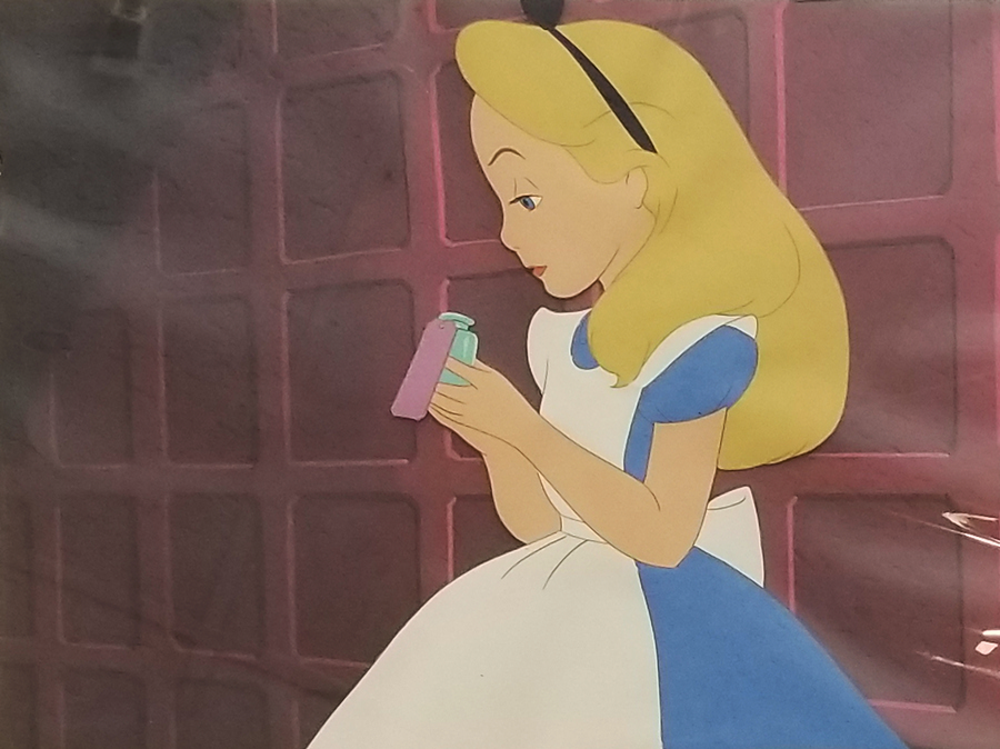 Alice in Wonderland Educational Film Baby Oysters Production Cel, Lot  #96194