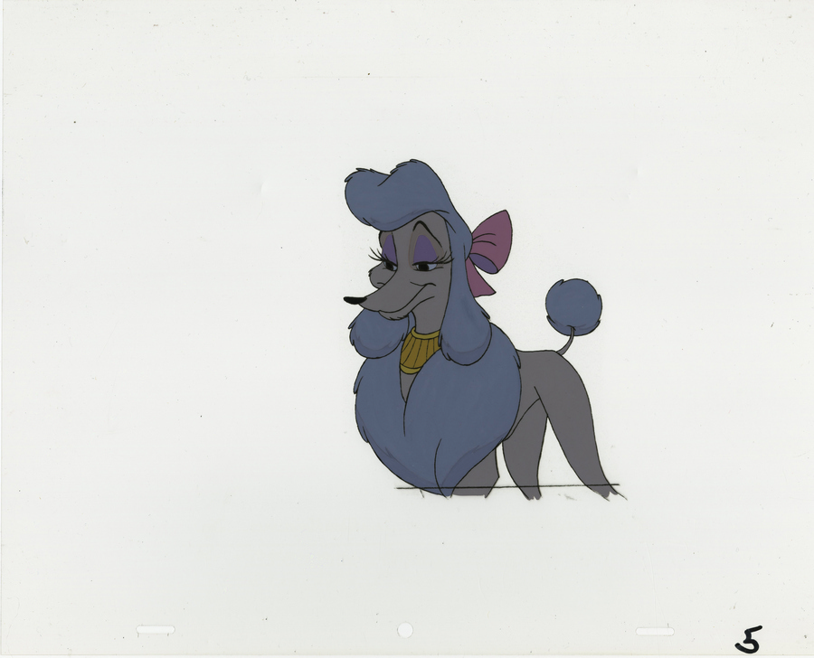 Oliver and Company Einstein and Georgette Production Cels Walt