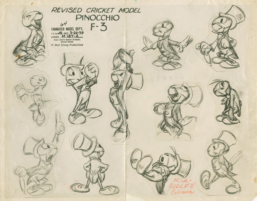 Pinocchio Model Sheet