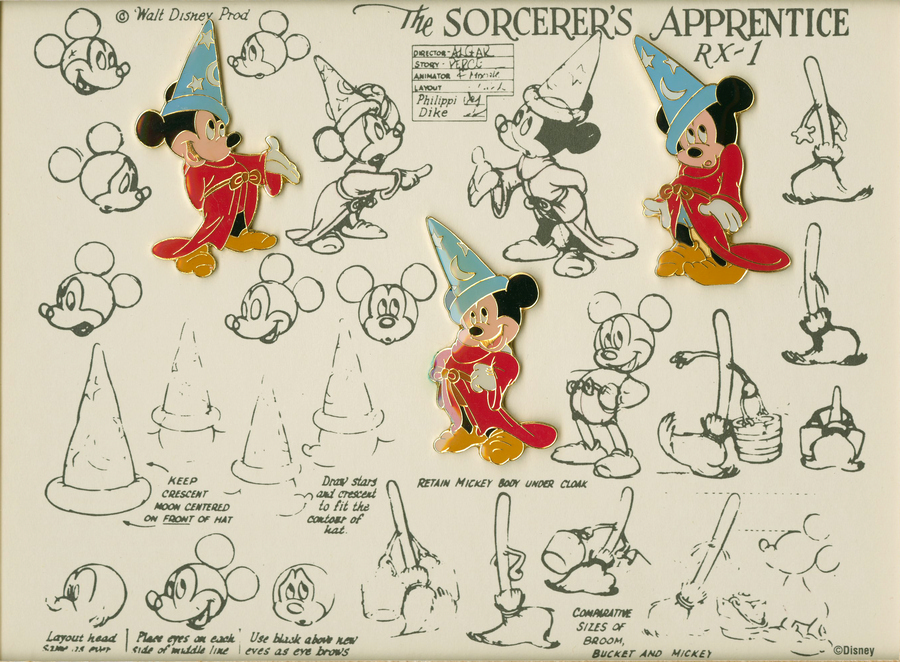 Sorcerer's Apprentice Limited Edition Pin Set - ID: maymickey19263 