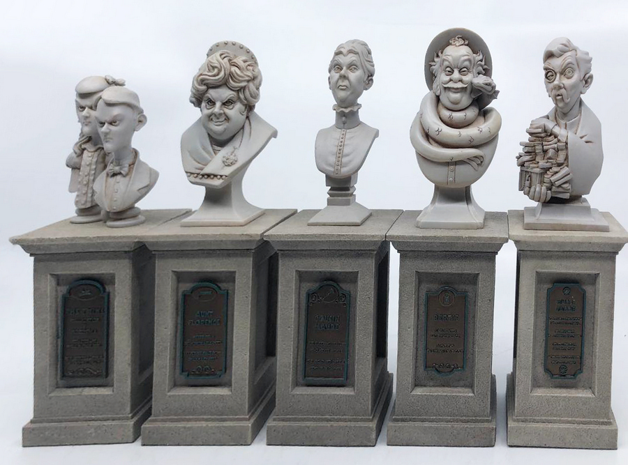 Haunted Mansion Pillar Bust Set - ID: aprdisneyland20063 | Van Eaton ...