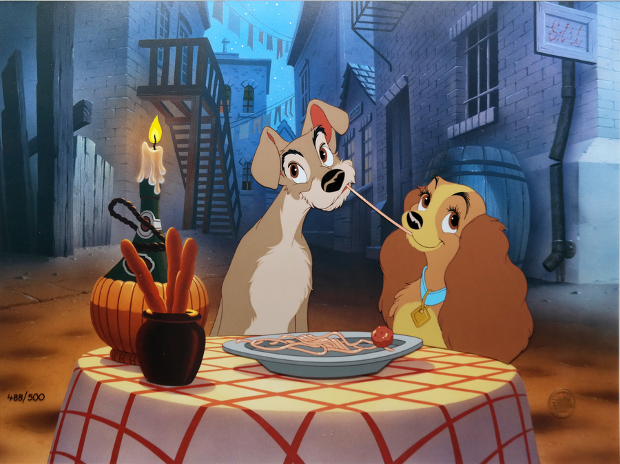 Lady and the Tramp Limited Edition HandPainted Cel ID