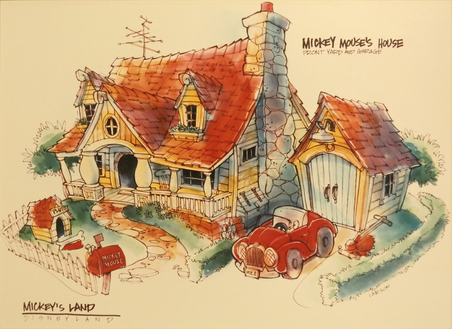 Mickey Mouse's House Toontown Concept Art Print ID