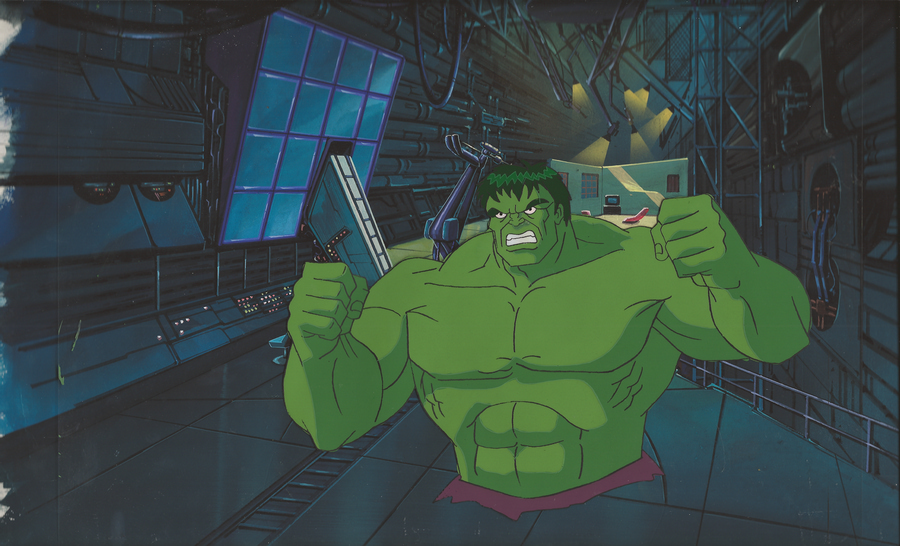 Incredible Hulk Production Cel & Background - ID: hulk32128 | Van Eaton  Galleries