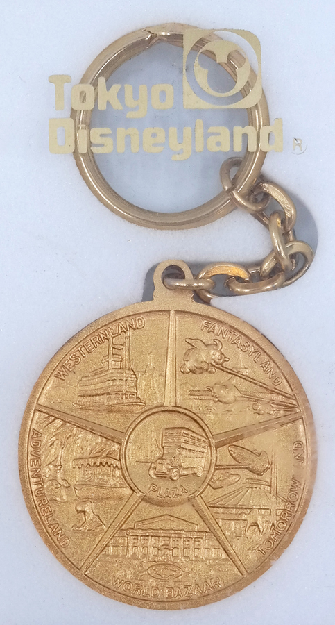 Pre-Order Tokyo Disney Resort Key Chain Initial D Alphabet Gold