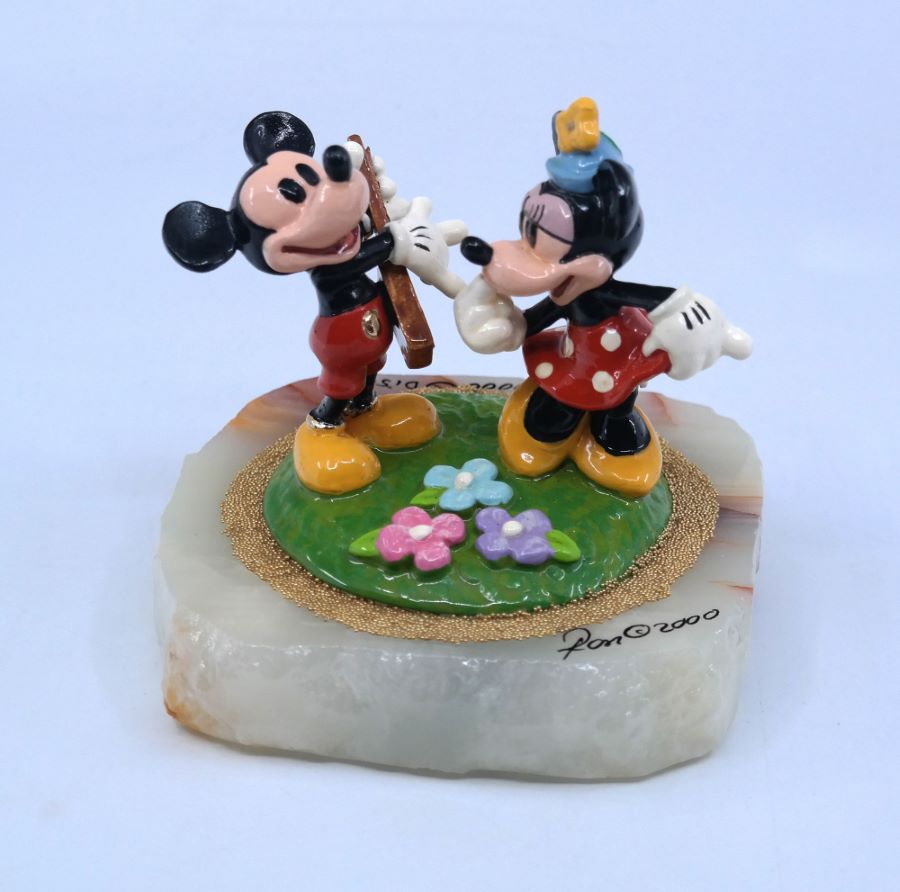 check Represent Botany Mickey and Minnie Ron Lee Figurine - ID: julydisneyana21016 | Van Eaton  Galleries