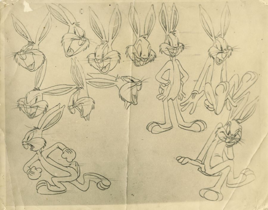 Bugs Bunny Photostat Model Sheet - ID: decbugs21042 | Van Eaton Galleries