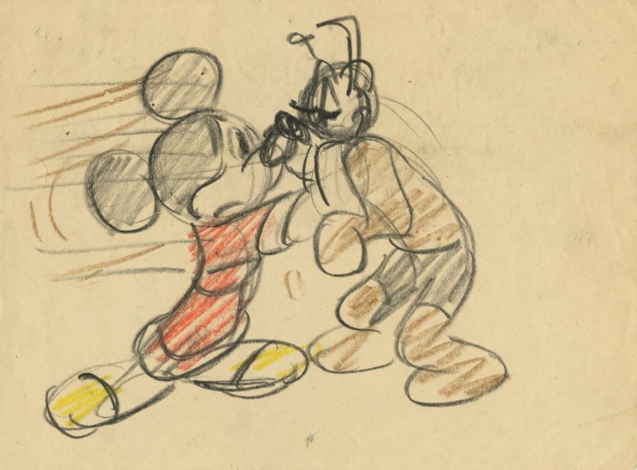 Pluto Sketch by Roy Williams (Walt Disney, c. 1940s).... Animation | Lot  #97243 | Heritage Auctions
