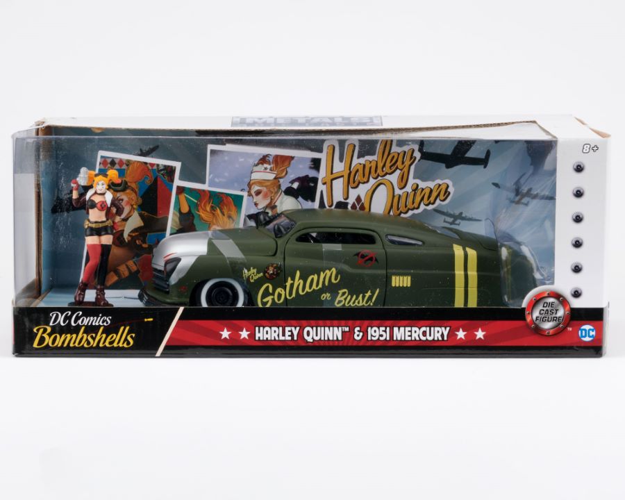 Hollywood Rides DC Bombshells Harley Quinn u0026 1951 Mercury by Jada Toys  (2019) - ID: apr24004 | Van Eaton Galleries