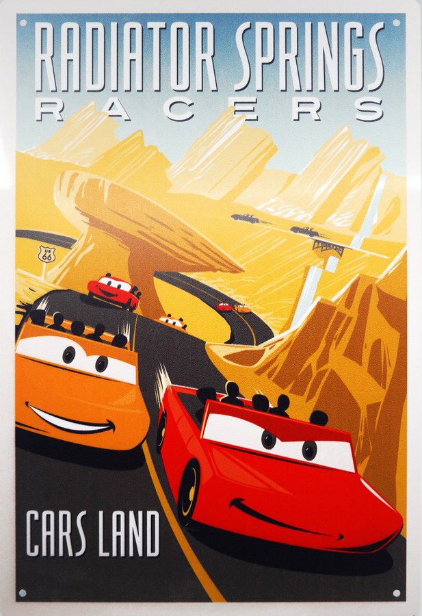 Radiator Springs Racers Metal Attraction Poster Replica ID 