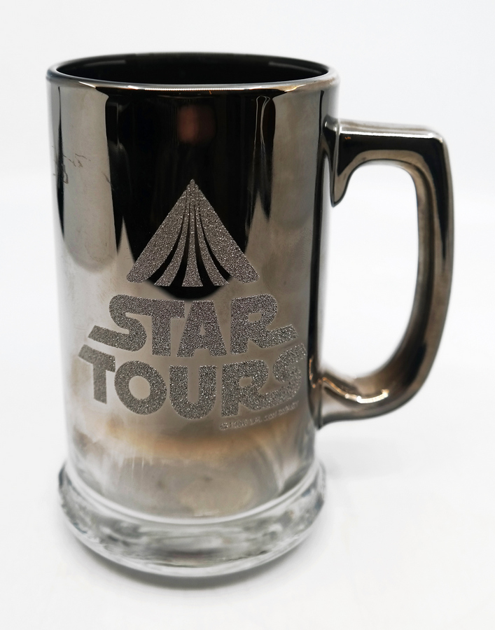 Vintage 1986 Disney “STAR TOURS,” Star Wars Mirrored Beer Mug, Stein -  Chrome Glass for Sale in Alamogordo, NM - OfferUp