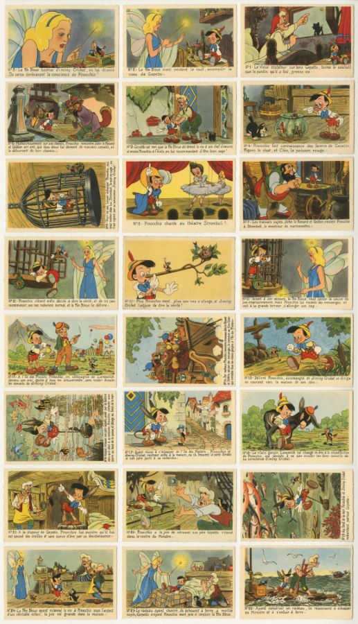 Collection of (24) 1940s French Pinocchio Postcards - ID: feb23198 ...