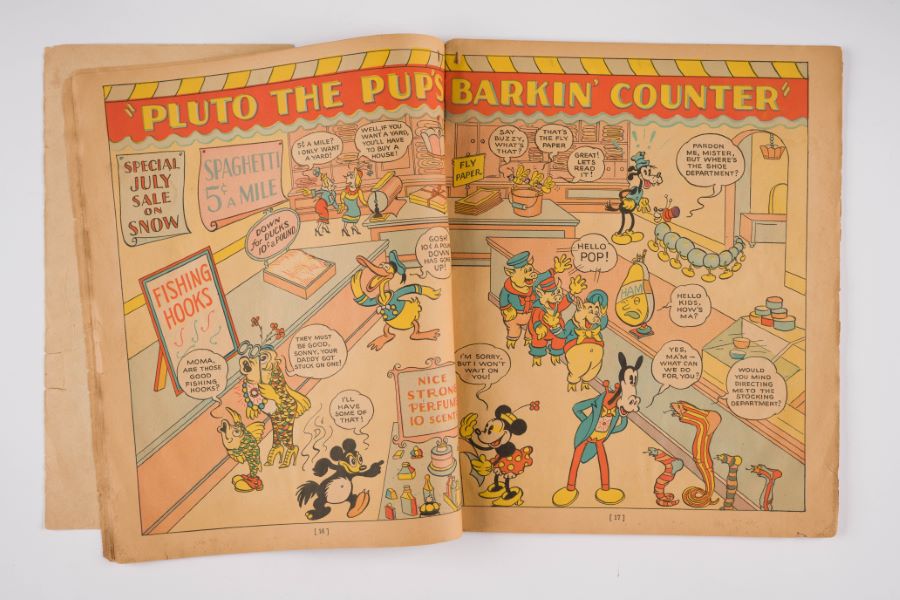 40 Big Pages of Mickey Mouse Children's Book (1937) - ID: feb23365
