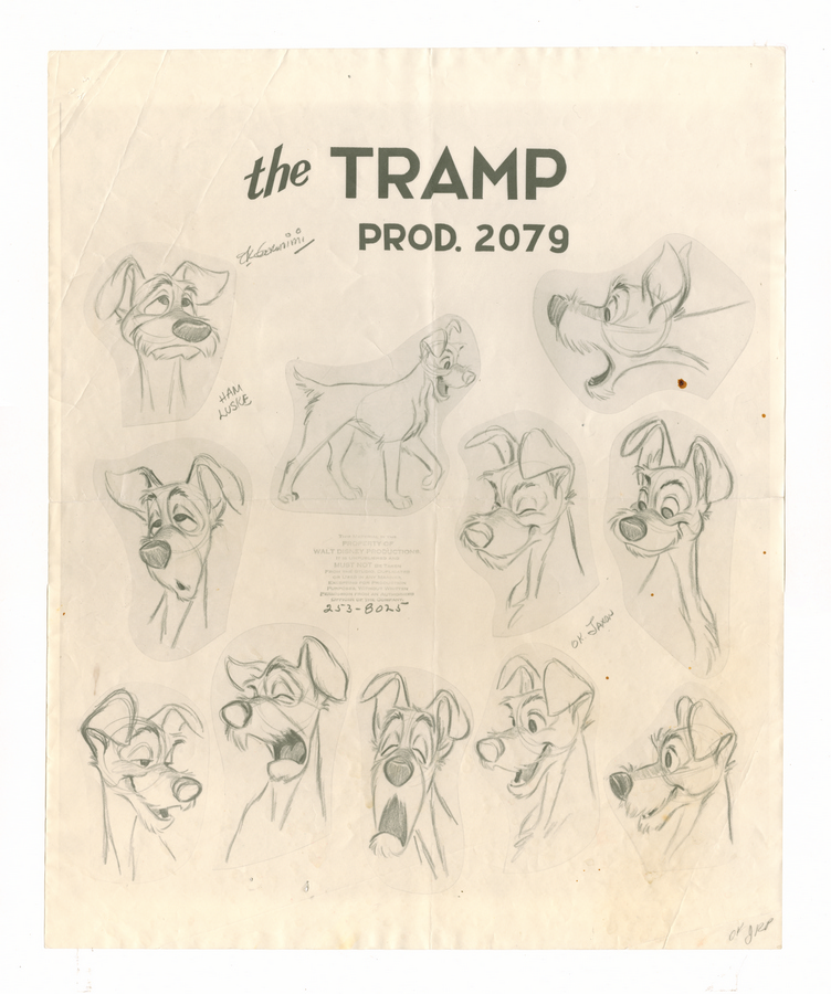 Lady and the Tramp Photostat Model Sheet - ID: janmodel20201 | Van ...