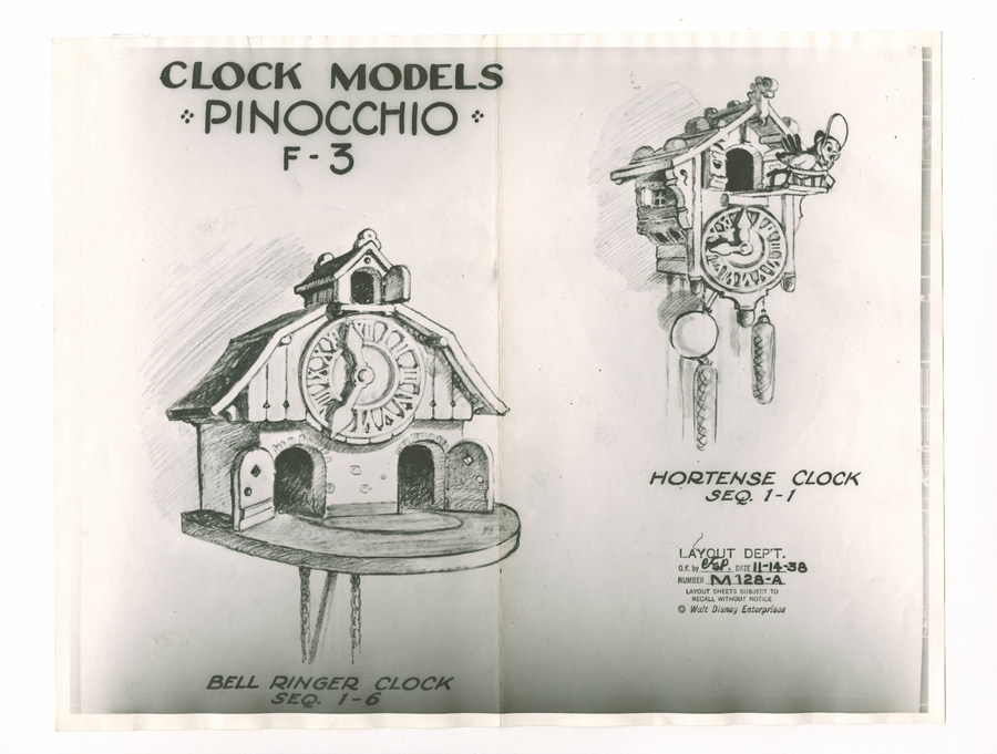 pinocchio clock