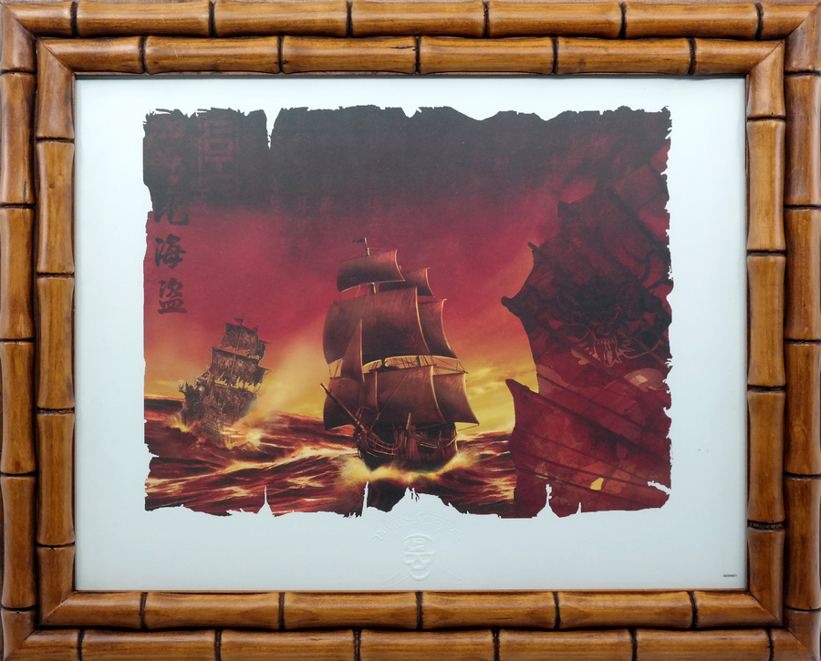 Details about   Disney's  'Pirates of The Caribbean' Ships  Lithograph repro