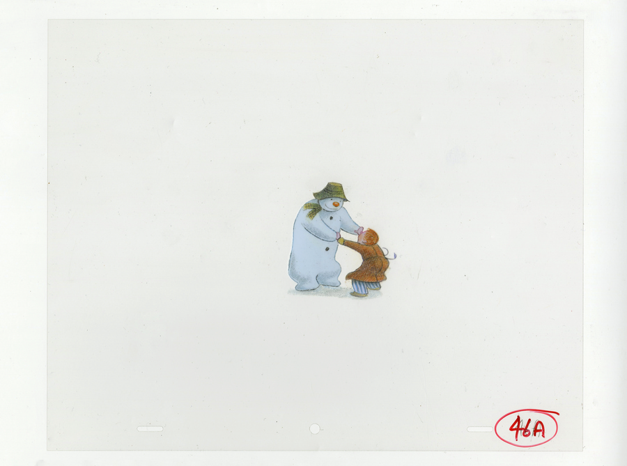 The Snowman Production Cel And Background Id Marsnowman19112 Van