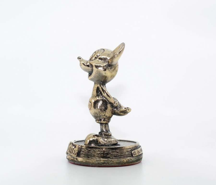 brass mickey mouse figurine