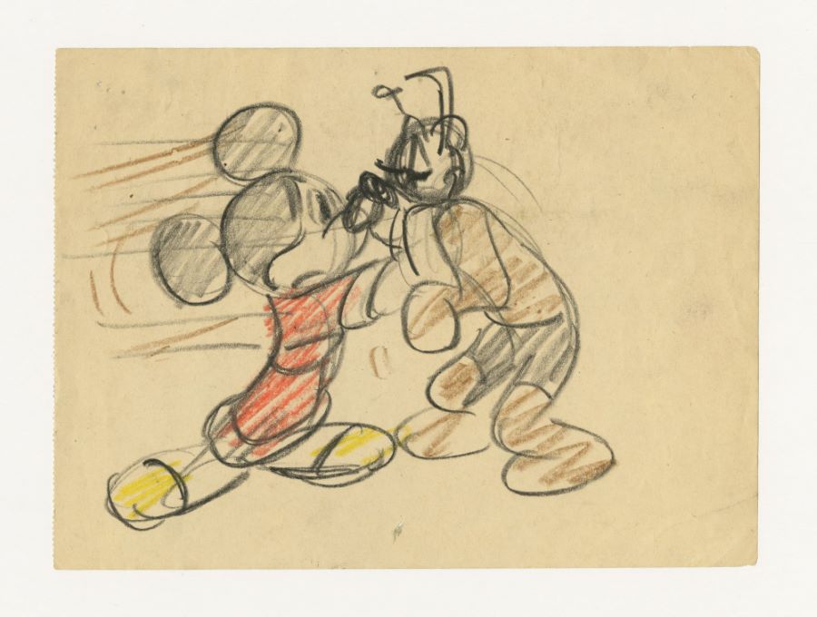 Mickey Mouse Character Design Drawing Original Art Walt Disney, c.  1950s-60s by Walt Disney Studios on artnet