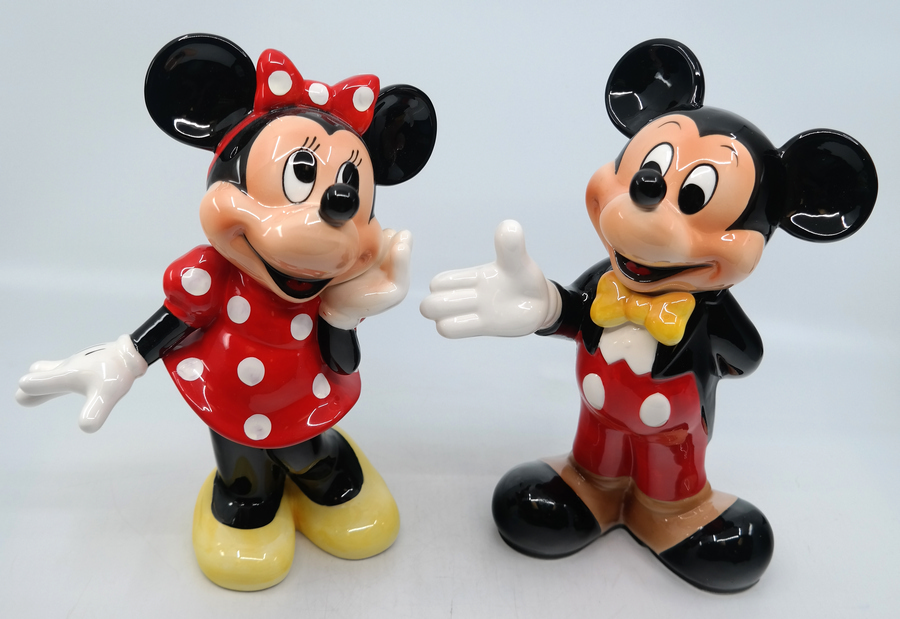 Moss livestock scientific Mickey and Minnie Ceramic Figurine Set - ID: novdisneyana20067 | Van Eaton  Galleries