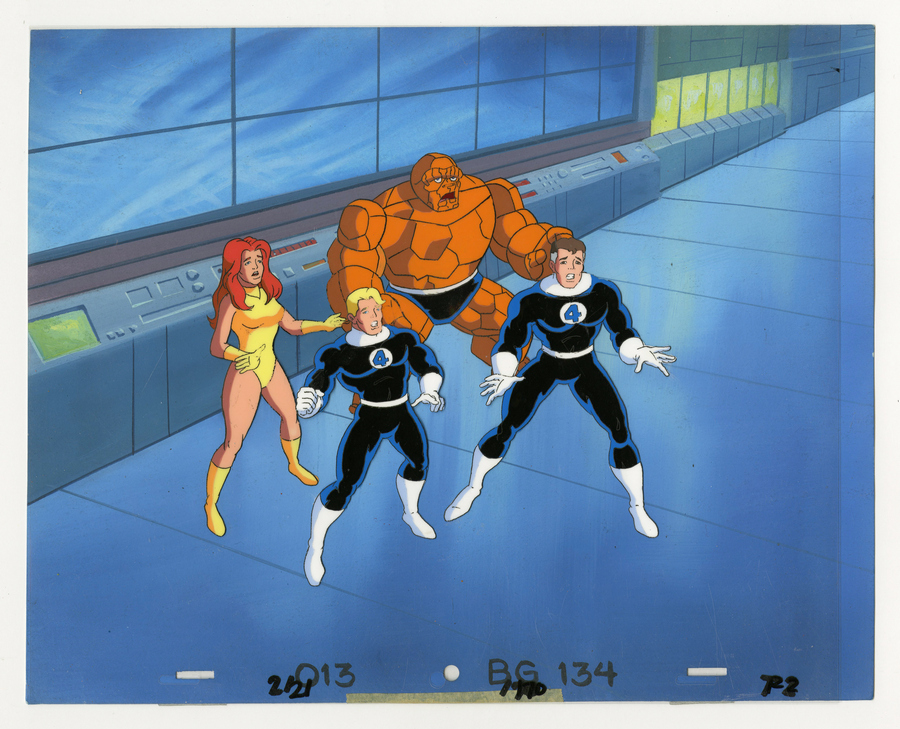 Fantastic Four Production Cel and Background - ID: octfantfour20417 | Van  Eaton Galleries