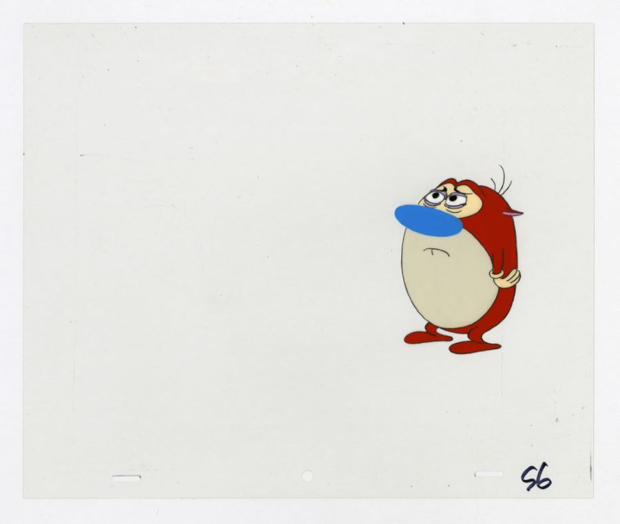 Ren and Stimpy Production Cel and Terminal Stimpy Background (1995 ...