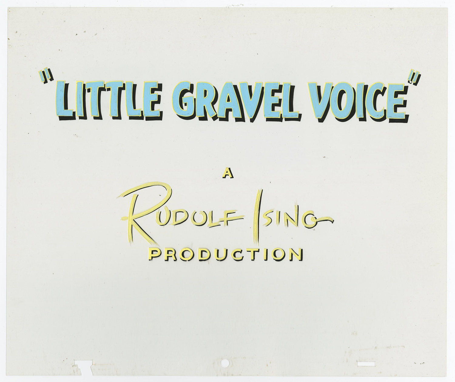 Little Gravel Voice Title Cel - ID: septmgm8077 | Van Eaton Galleries