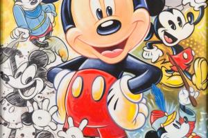 90 Years of Mickey Premiere Edition Giclee on Canvas by Tim Rogerson - ID: dec22512 Disneyana