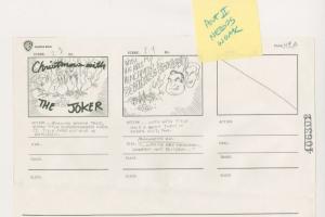 Batman The Animated Series Christmas With The Joker Storyboard Drawing - ID: oct23068 Warner Bros.