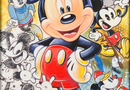 90 Years of Mickey Premiere Edition Giclee on Canvas by Tim Rogerson - ID: dec22512 Disneyana