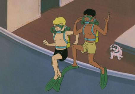 Jonny Quest “Dreadfull Doll” Jonny & Hadji Production Cel (1964) - ID: mar23380 Hanna Barbera