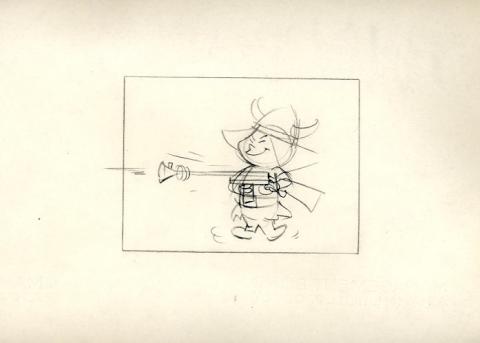 The Ruff and Reddy Show Layout Drawing - ID:0101ruff01 Hanna Barbera