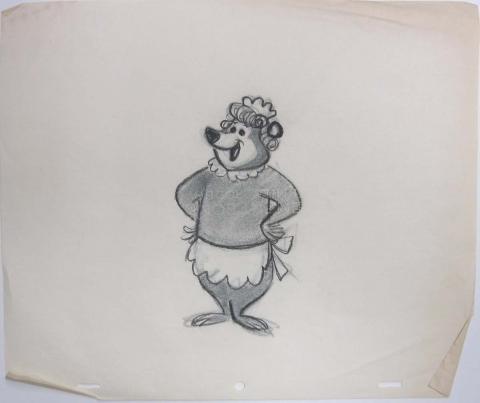 Yogi Bear Design Sketch - ID:0108yogi27 Hanna Barbera