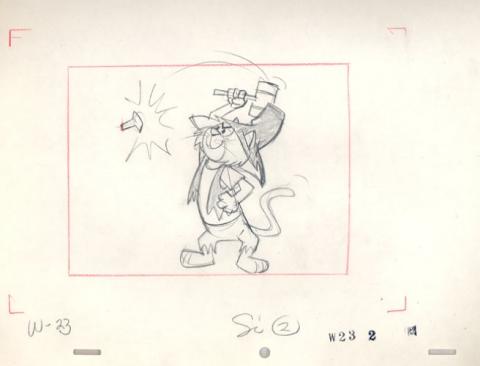Punkin Puss Layout Drawing - ID:0121pun03 Hanna Barbera