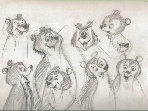 Yogi Bear Design Sketch - ID:01yogi12 Hanna Barbera