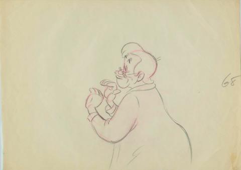 Pinocchio Production Drawing - ID:1217geppetto001 Walt Disney