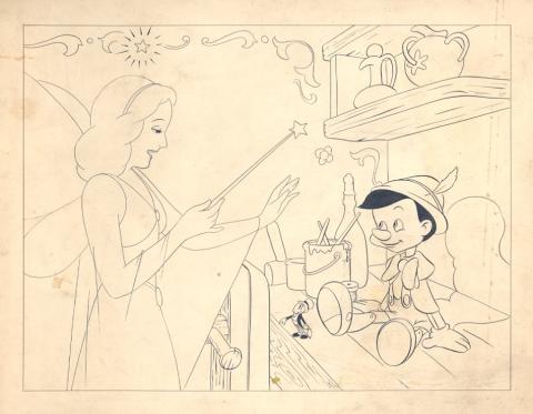 Pinocchio Merchandise Drawing - ID:430pin05 Walt Disney