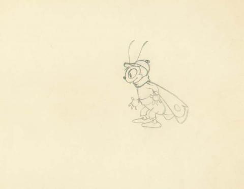 Moth and the Flame Production Drawing - ID:VEGalleries053 Walt Disney