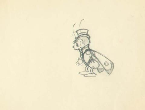 Moth and the Flame Production Drawing - ID:VEGalleries054 Walt Disney