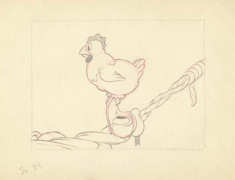 Donald Duck Layout Drawing - ID:vegalleries055 Walt Disney