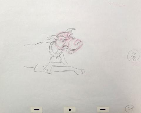 The Fox and the Hound Production Drawing - ID:disfoxhound07 Walt Disney