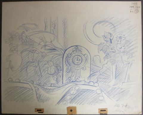 Lady and the Tramp Layout Drawing - ID:dis19 Walt Disney