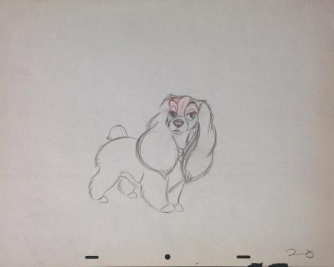 Lady and the Tramp Production Drawing - ID:marladytramp2715 Walt Disney